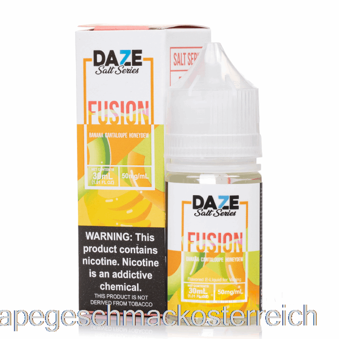 Bananen-Cantaloupe-Honigtau – 7 Daze Fusion Salt – 30 Ml, 30 Mg Vape-Geschmack